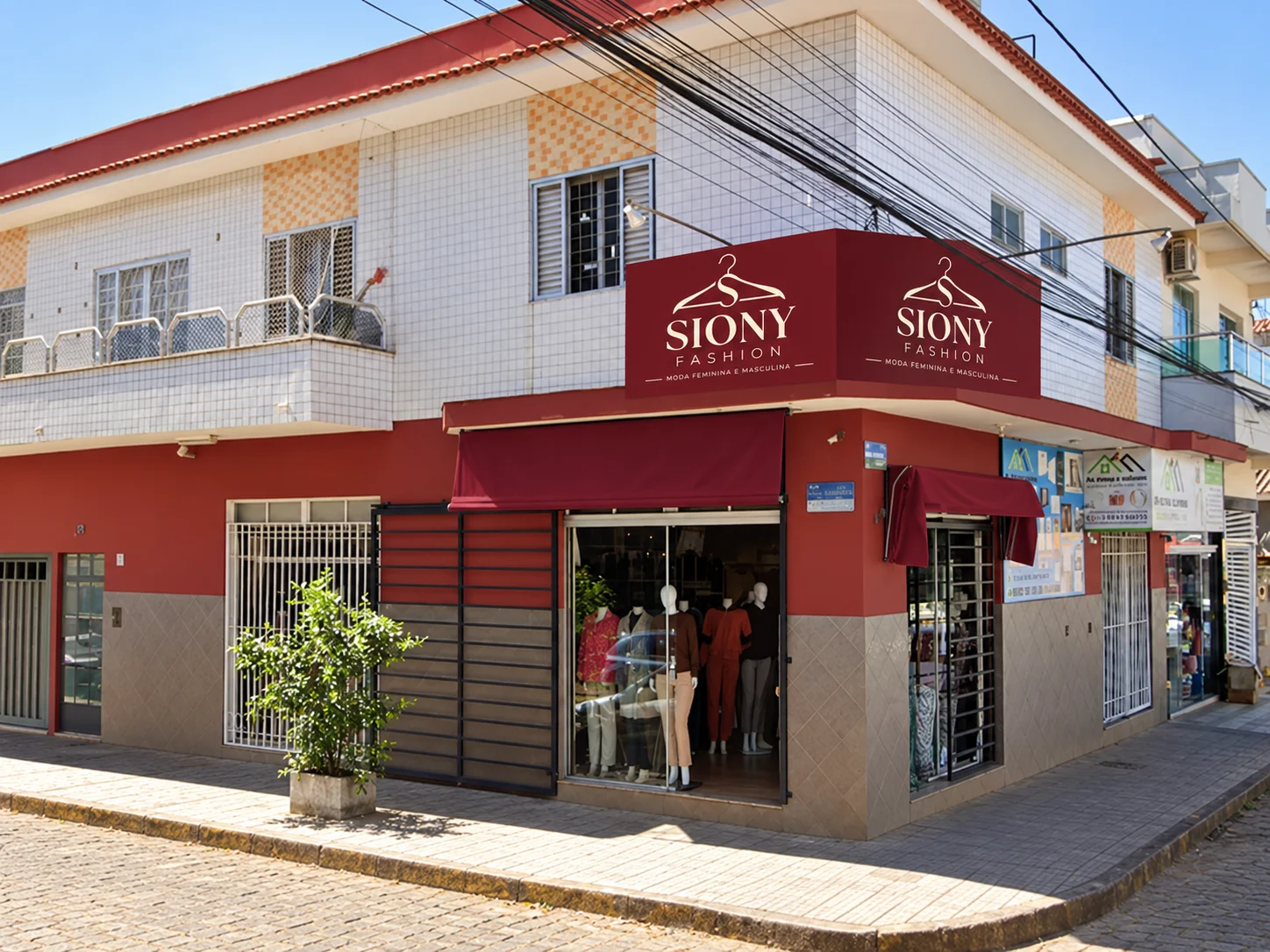 Fachada da loja Siony Fashion em Boa Esperança